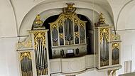 Blick auf die Herbst-Orgel in Lahm.