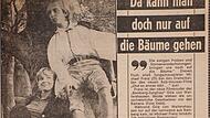 Ein alter Zeitungsausschnitt erzählt von Cleff III. als echter Bamberger in einem Verhoeven-Film.