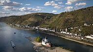 Niedrigwasser am Rhein Niedrigwasser am Rhein