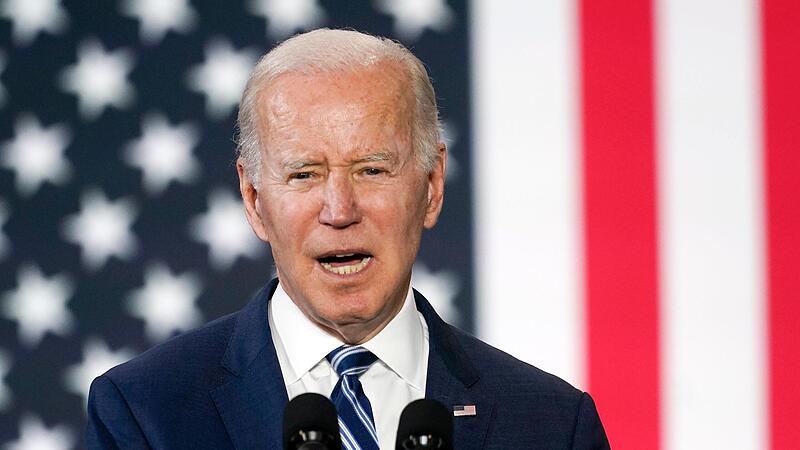 US-Pr&auml;sident Joe Biden w&auml;hrend eines Besuchs an der North Carolina Agricultural and Technical State University in der vergangenen Woche