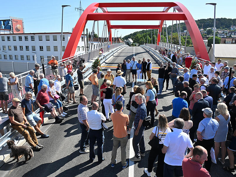 Piastenbrücke Forchheim EröffnungEröffnung Piastenbrücke
