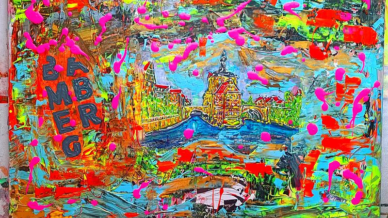 Auch Bamberg ist regelmäßig Motiv für seine Kunst. Auch Bamberg ist regelmäßig Motiv für seine Kunst.