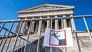 Absperrungen an der Walhalla
