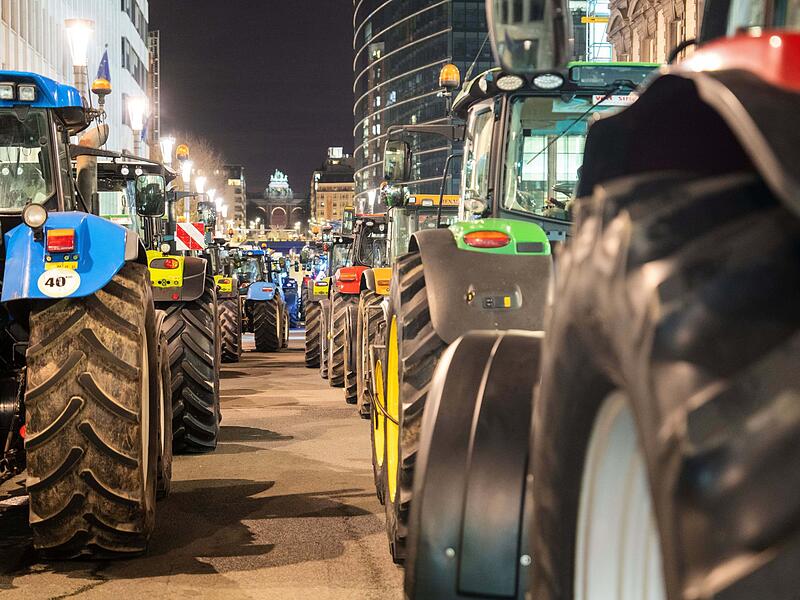 Bauerndemonstration in Br&uuml;ssel
