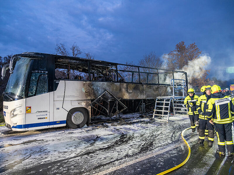 Die  Bamberger Symphoniker waren mit insgesamt drei Reisebussen gerade auf dem Rückweg eines Konzertes in Luzern (Schweiz).