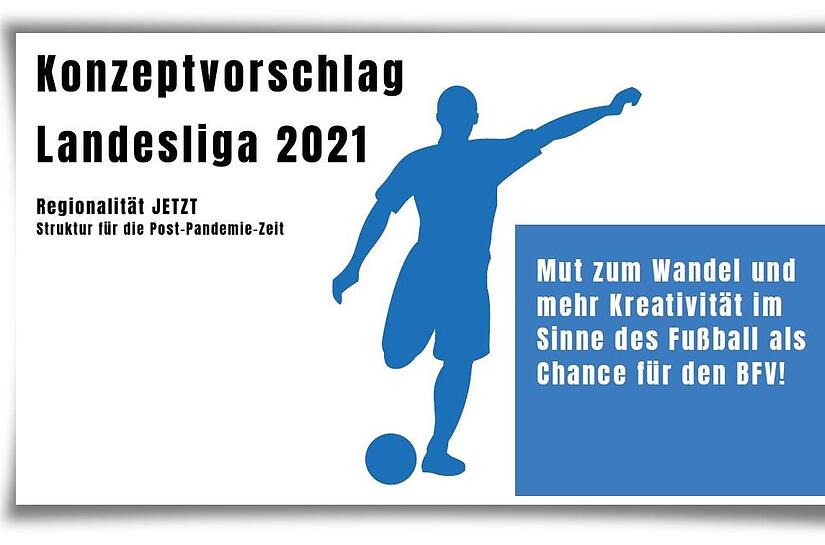 Das Titelbild des Konzepts: Ein Funktionärstrio hat seine Pläne  beim BFV  eingereicht und strebt eine oberfränkische Landesliga an.