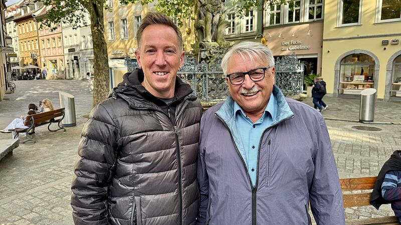 Stadtrats-Fußball-Elf Trainer Heinz Kuntke (re.) und Teamkapitän Christian Hader (li.) wollen der Stadtratself zu neuem Glanz verhelfen.