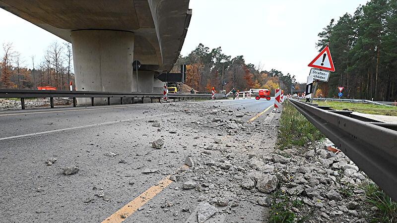 Br&uuml;cke auf B22 in Richtung Strullendorf wird abgerissen