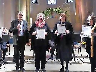 Von links: Anke Dörner, KMD Jörg Wöltche, Annette Erb, Dr. Ingrid Rott, Gisela Pfann und Ingrid Hartlehnert.