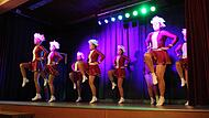 Die Elferratsgarde Rothenkirchen bei ihrem Auftritt im Kulturhaus Buchbach