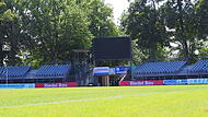 Heimspiel-Premiere in der Riedelbau Arena im Sachs-Stadion