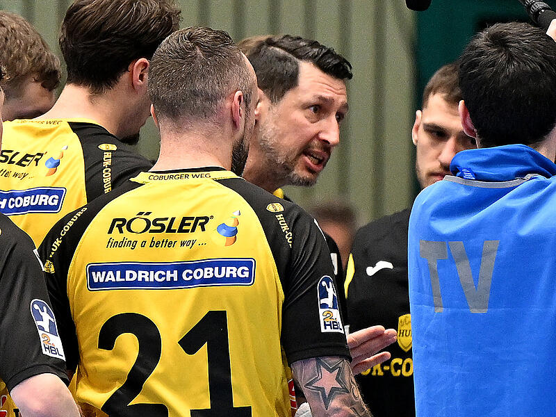 HSC-Trainer Anel Mahmutefendic (hier beim Bergischen HC) sah eine Top-Leistung in der Defensive gegen den HC Oppenweiler/Backnang.
