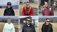 Sie berichten von ihrer Beziehung, die sie zur Kissinger Hütte hatten. Im Bild (von links) Christine Kneier, Karsten Först, Sabrina Matuschka, Sabrina Stein, Stephan Matuschka und Marina Kelber.
