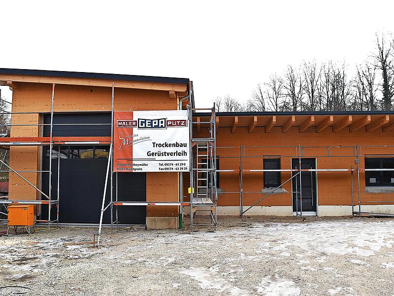 Der Neubau des Feuerwehrger&auml;tehauses ist eine Aufgabe, die alle Mitglieder der Feuerwehr von Str&ouml;ssendorf fordert.