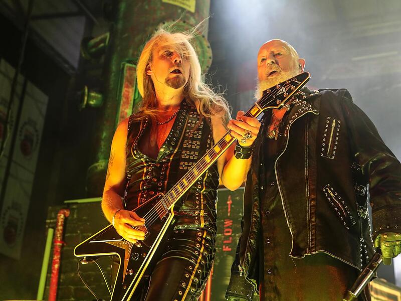 Veteranen des Metals: Richie Faulkner (l.) und Rob Halford
