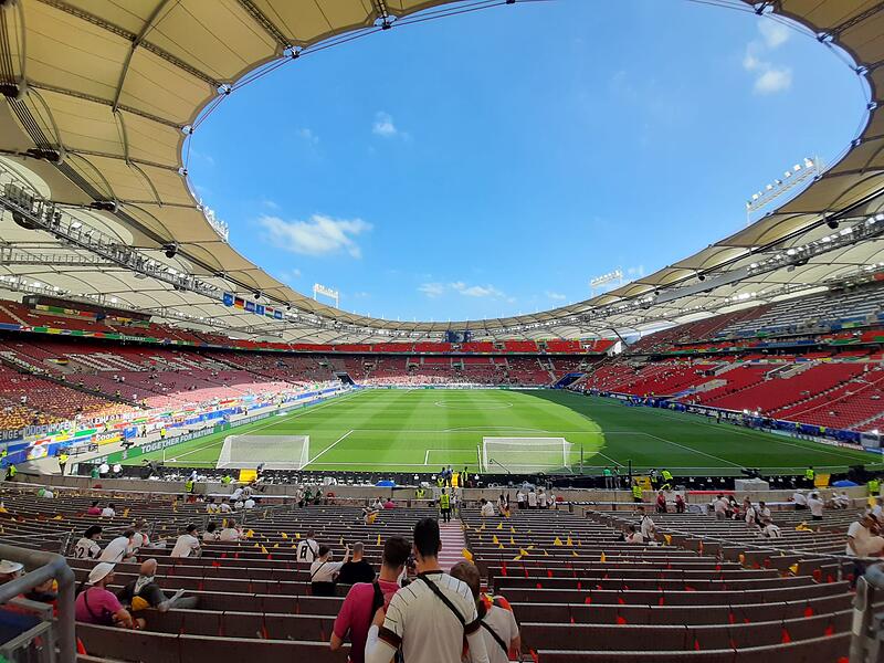 So langsam f&uuml;llt sich das Stadion vor dem zweiten deutschen Gruppenspiel der EM 2024.