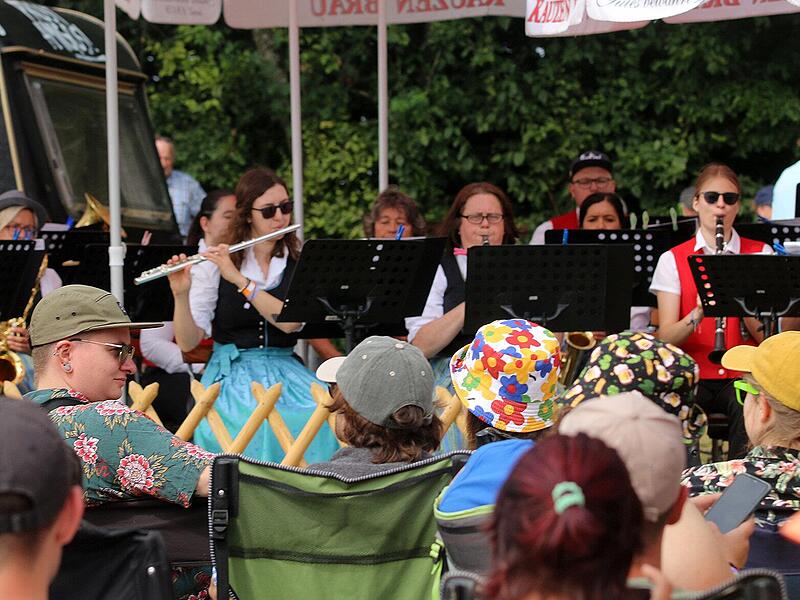 Die Spirkenl&auml;nder Blasmusik ist der heimliche H&ouml;hepunkt beim &bdquo;Ab geht die Lutzi&ldquo;-Festival