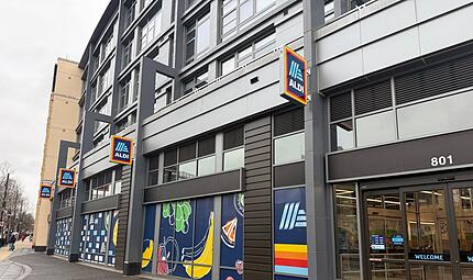 Filiale des deutschen Discounters Aldi in Washington