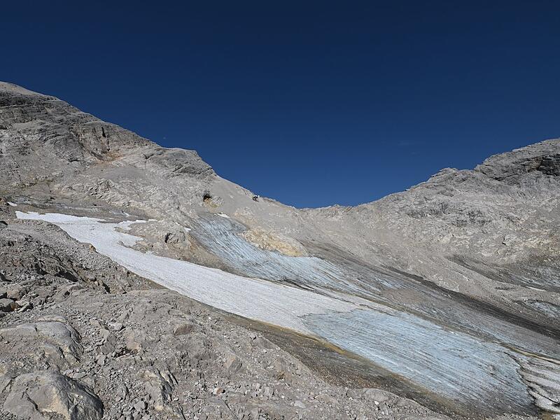 Entwicklung der verbleibenden deutschen Gletscher