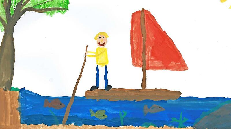 Dieses Bild hat Johannes anl&auml;sslich der Kinder-K&uuml;nstler-Malaktion gestaltet.