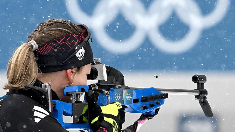 Die deutschen Biathletinnen und Biathleten &ndash; hier Franziska Preu&szlig; &ndash; konnten nicht an die Erfolge der Vergangenheit ankn&uuml;pfen.