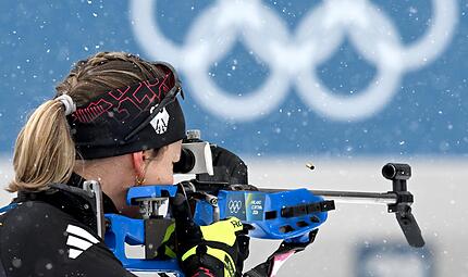 Die deutschen Biathletinnen und Biathleten – hier Franziska Preuß – konnten nicht an die Erfolge der Vergangenheit anknüpfen. Die deutschen Biathletinnen und Biathleten – hier Franziska Preuß – konnten nicht an die Erfolge der Vergangenheit anknüpfen.