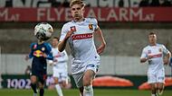Jakob Tranziska im Trikot des FC  Flyeralarm  Admira aus M&ouml;dling. Bis Ende der kommenden Saison steht der 21-J&auml;hrige noch beim &ouml;sterreichischen Zweitligisten unter Vertrag.