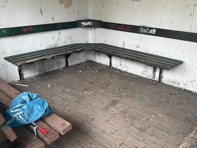 Ramadama Aufräumaktion am 14. März in MünnerstadtRamadama Aufräumaktion am 14. März in Münnerstadt Vorherbild vom Häuschen im Novizengarten