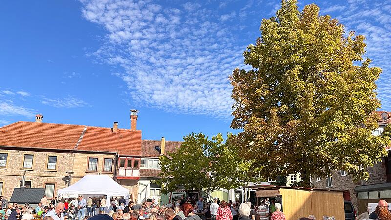Michaelismarkt in der Innenstadt von Hammelburg