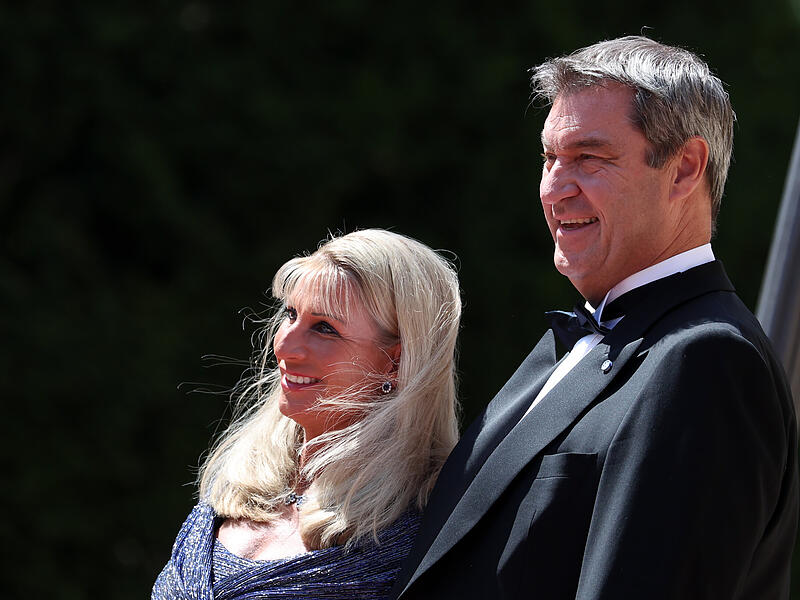 Markus Söder, Ministerpräsident Bayerns, und seine Frau Karin