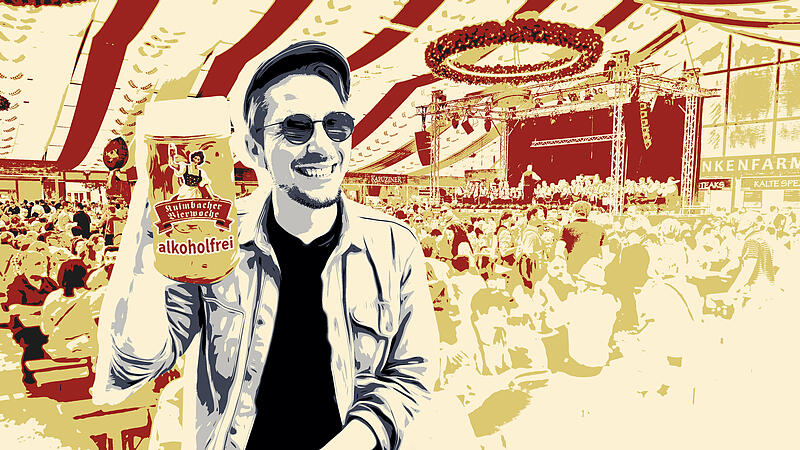 Bastian S&uuml;nkel schildert seine Eindr&uuml;cke von der 71. Kulmbacher Bierwoche und trinkt dazu: alkoholfrei.