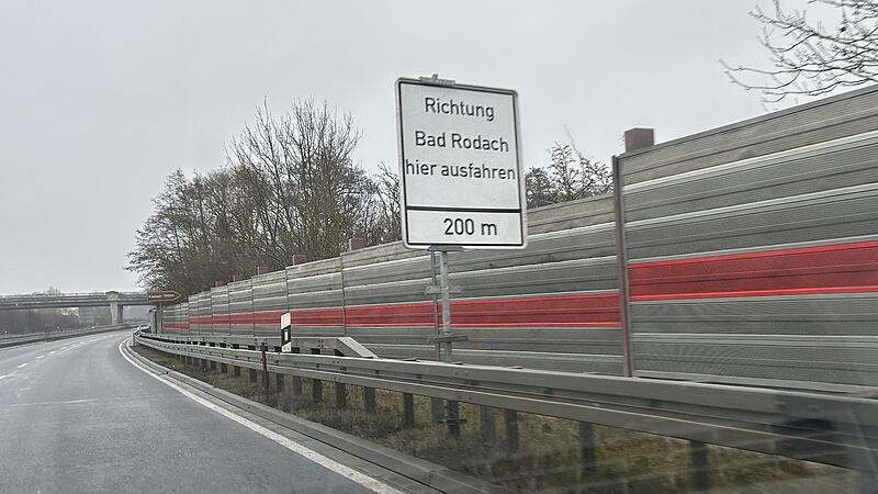 Hinweis auf Coburger Stadtautobahn Hinweis auf Coburger Stadtautobahn