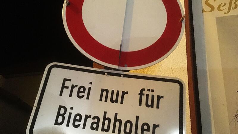 Sesslach: Verkehrsschild Bierabholer Kommunbrau gestohlen Sesslach: Verkehrsschild Bierabholer Kommunbrau gestohlen