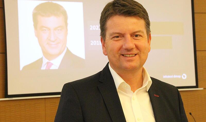 Sandro Kirchner hat am Wahlabend gut Lachen. Der Innenstaatssekretär verteidigte mit 51,9 Prozent der Erststimmen sein Direktmandat deutlich und zieht erneut in den Landtag ein.