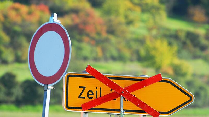 Die Wege von und nach Zeil sind noch bis Ende Oktober komplex. Da die ehemalige B 26 ganz oder teilweise gesperrt ist, muss man Umwege in Kauf nehmen.