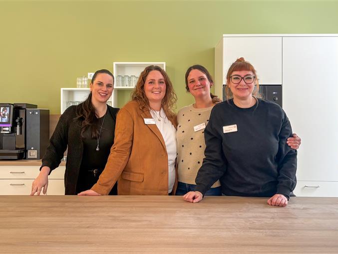 Das Team vom neuen Stadtteilb&uuml;ro im Hainquartier in Bamberg. Von links nach rechts: Sabina Hammung, Lore Rucker, Natalie Elfflein und Sabrina D&ouml;ring.
