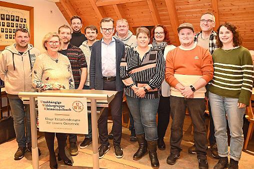 Die Kandidaten der UWG Kleinsendelbach.