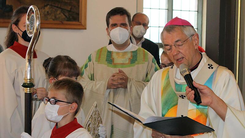 Ludwig Schick im August 2021 beim Weihejubiläum in Tschirn – damals noch als Erzbischof. Ludwig Schick im August 2021 beim Weihejubiläum in Tschirn – damals noch als Erzbischof.