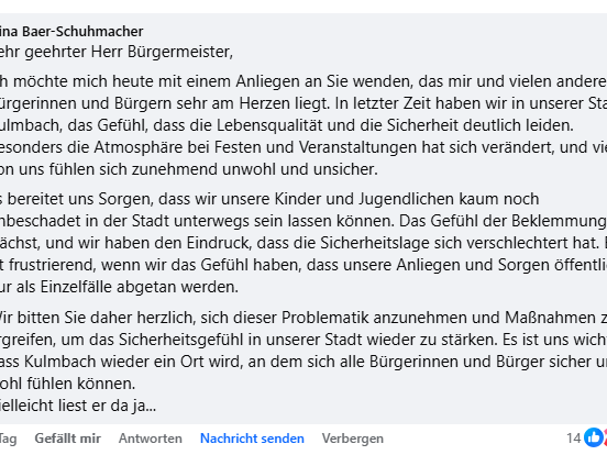 Leserbrief Gewaltvideo