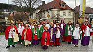 Sternsingergruppen der Pfarrei Steinwiesen