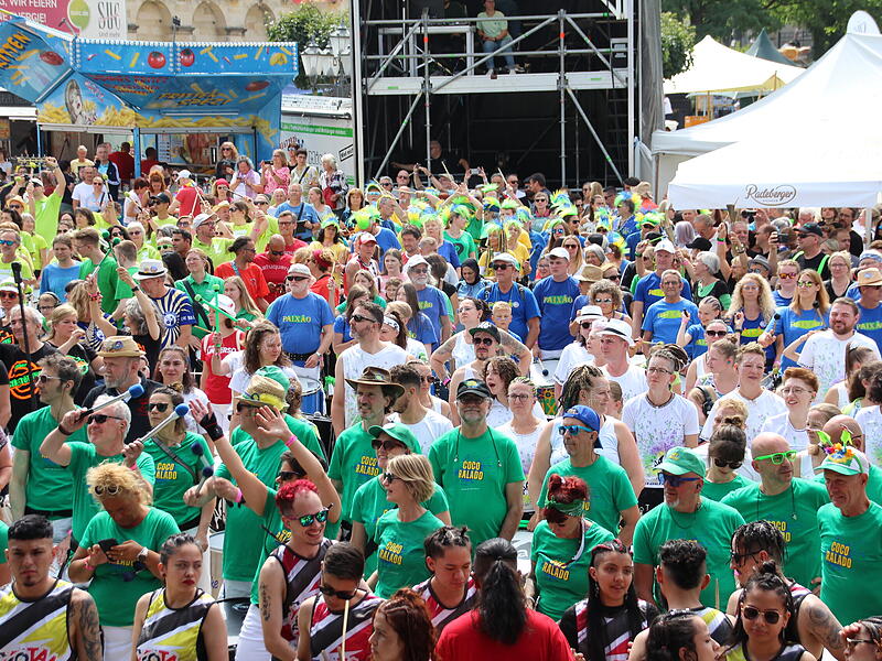 Trommeln für den Frieden beim Samba-Festival in Coburg 2025