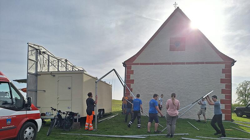 Aufbau Walberlafest 2024Aufbau Walberlafest 2024