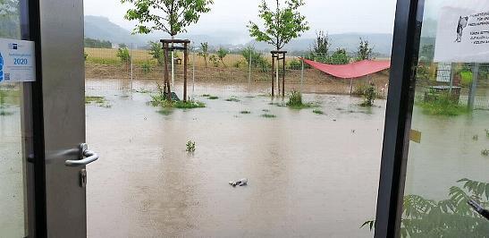 So sah es zum Beispiel beim Hochwasser im Juli am Tierheim in Zell am Ebersberg aus.