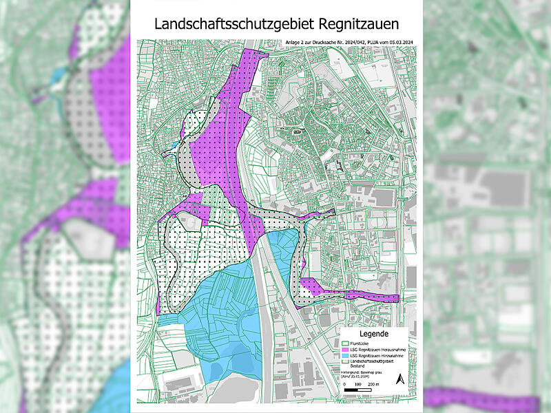 So k&ouml;nnte sich das Landschaftsschutzgebiet "Regnitzauen" ver&auml;ndern.