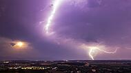 Gewitter &uuml;ber der Rheinebene