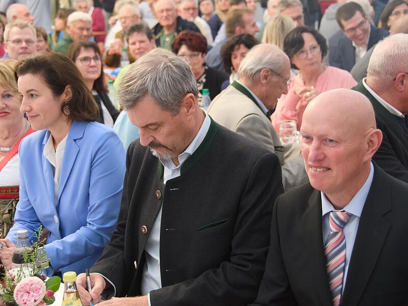 Feier 60 Jahre CSU Schondra mit Ministerpräsident Markus Söder