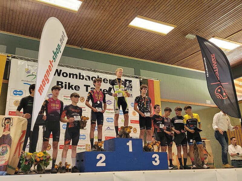 Elias Hückmann fuhr in Wombach zu seinem zweiten deutschen Meistertitel in Folge. Elias Hückmann verteidigte seinen Titel bei der Deutschen Jugendmeisterschaft im Cross-Country-Mountainbike.