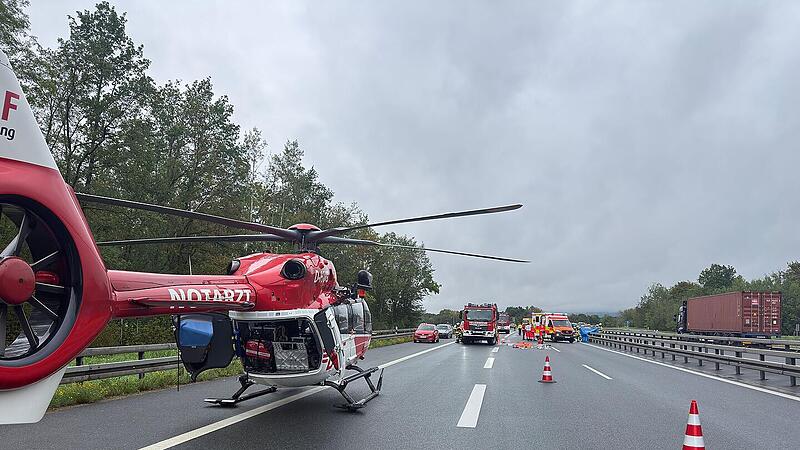 T&ouml;dlicher Motorradunfall auf der A73 bei Forchheim