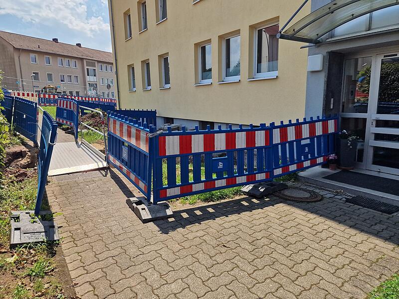 Für die Sicherheit der Fußgänger ist gesorgt. Für die Sicherheit der Fußgänger ist gesorgt.