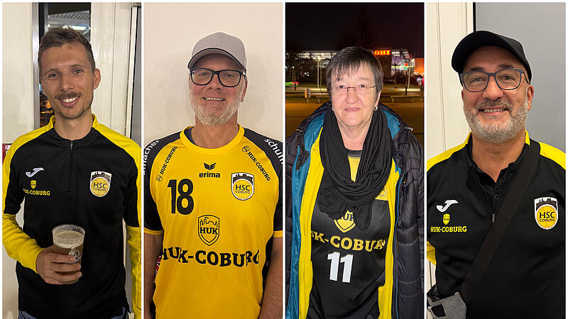 Vier Fans, vier Meinungen: Wir haben uns beim HSC-Heimspiel bei (von links) Tim Brosch, Andreas Kücker, Susanne Wölfert und Hakan Balkan umgehört.
